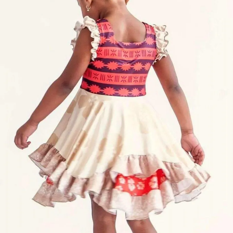 Twirl Dress Disney Inspired Moana Ruffles