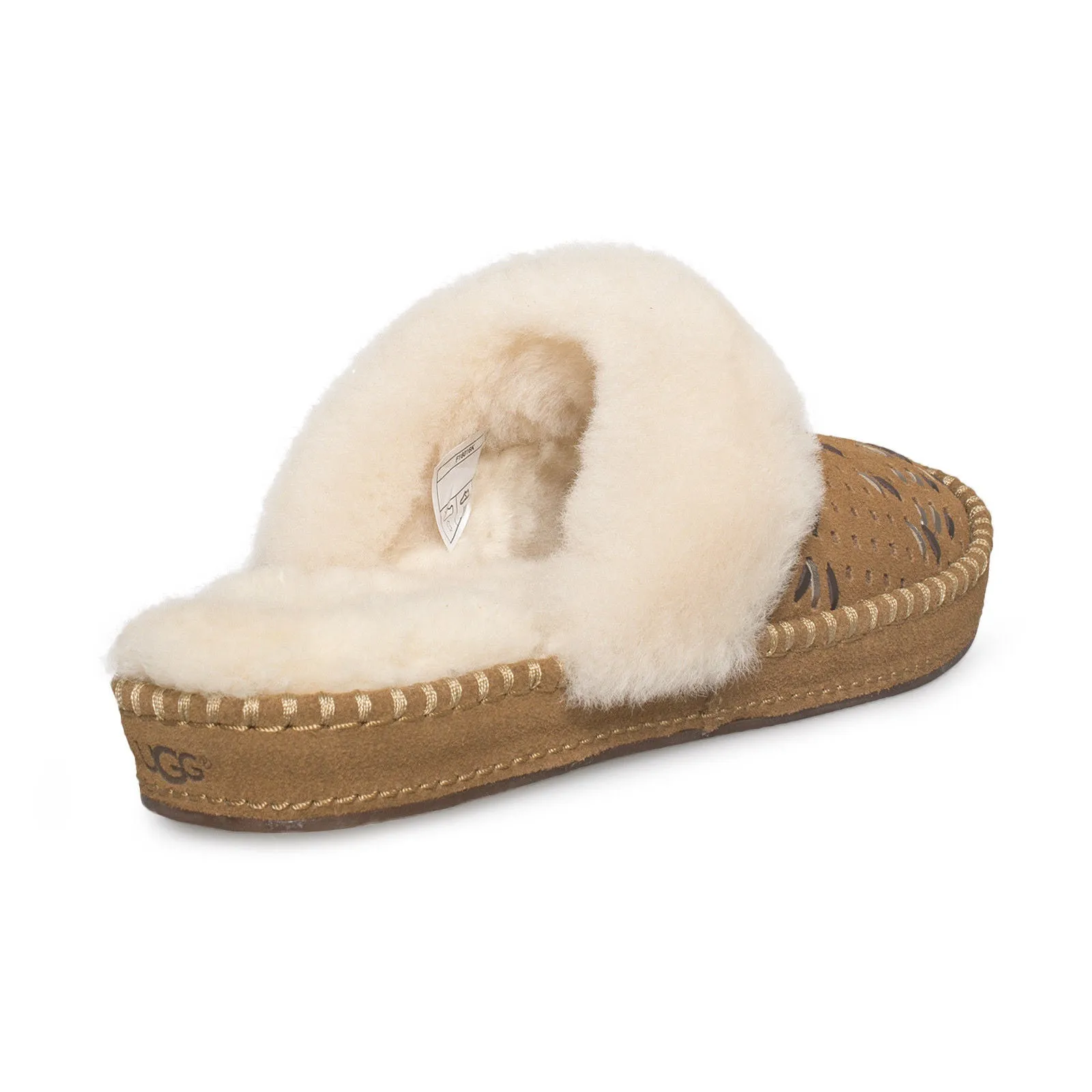 UGG Aira Tehuano Chestnut Slippers