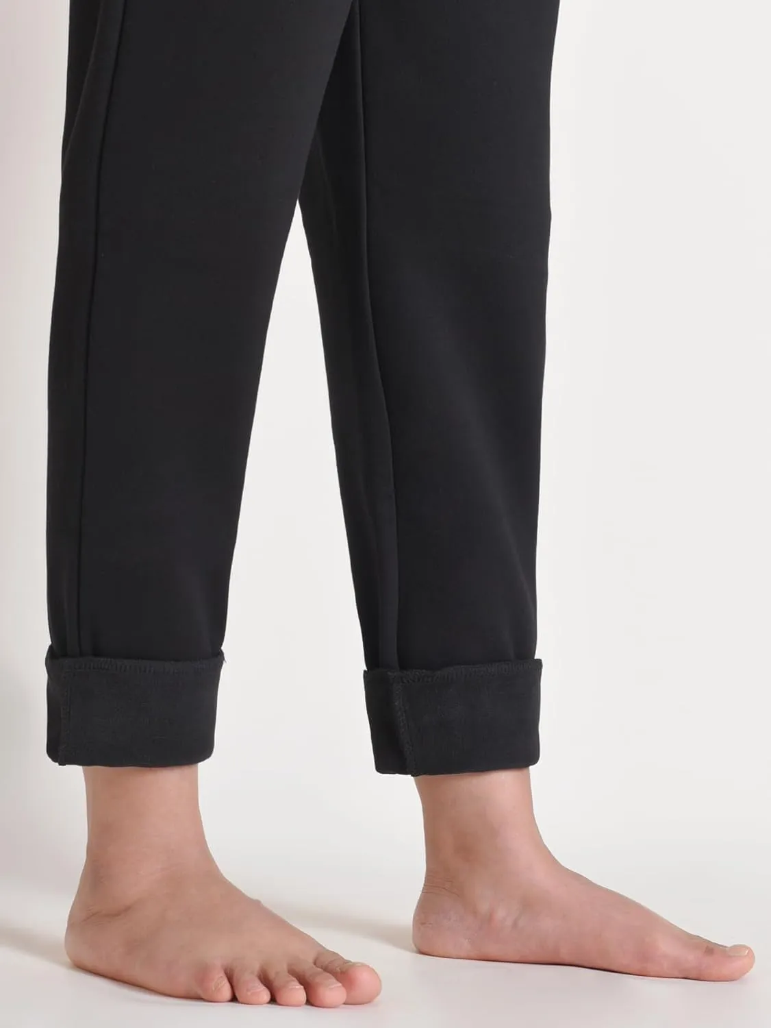 Weintee Women's Petite Fleece Pants Sherpa Lined Sweatpants for Winter