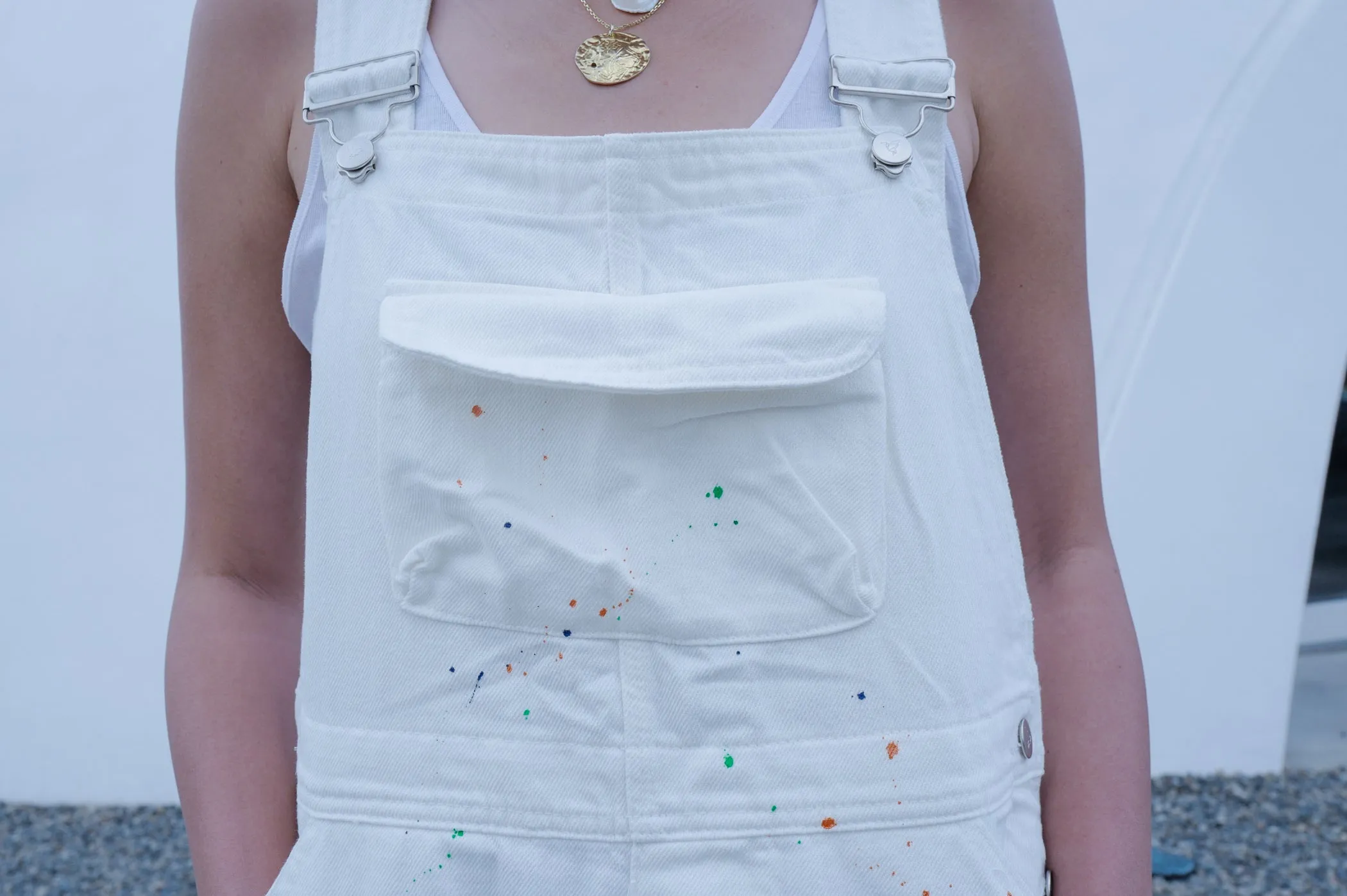 White Lacquer Dungaree *BEST BUY*