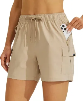 Willit Women's Shorts Hiking Cargo Quick Dry Golf Active Athletic Shorts 7" Lightweight Summer with Pockets