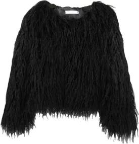 Winter Fluffy Faux Fur Coat Women's Shaggy Jacket Long Sleeve Outwear