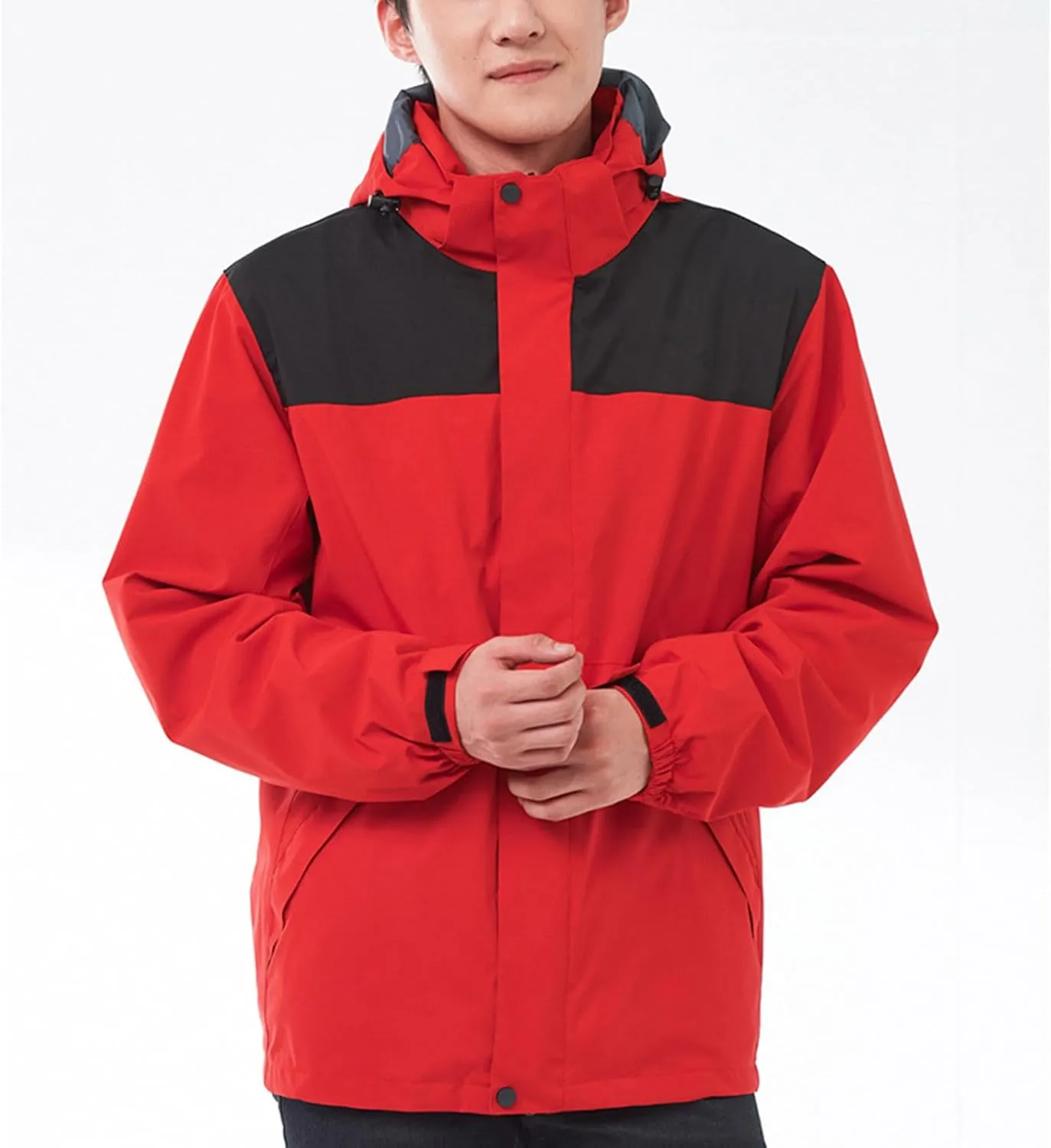 Women's 3 In 1 Winter Coat Waterproof Jacket with Removable Lining Women Warm Mountain Windbreaker Hooded Jacket
