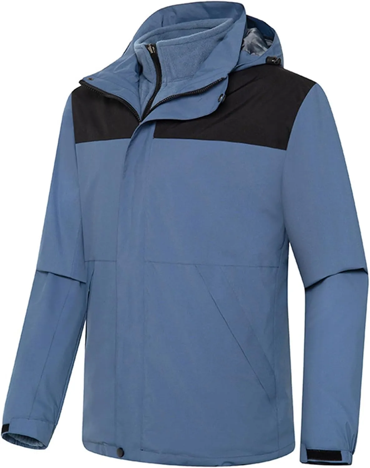 Women's 3 In 1 Winter Coat Waterproof Jacket with Removable Lining Women Warm Mountain Windbreaker Hooded Jacket