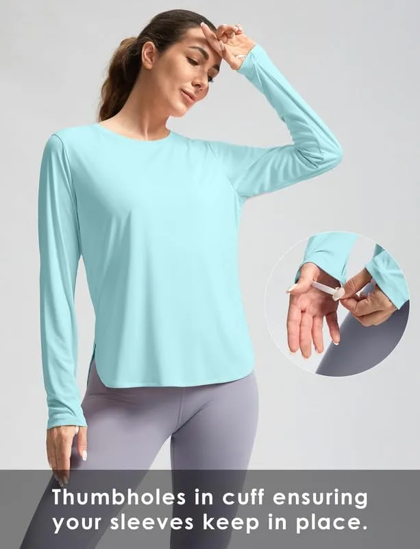 Women's Sun Shirts UPF 50  Long Sleeve UV Protection Shirt Lightweight Quick Dry Workout Hiking Tops for Women