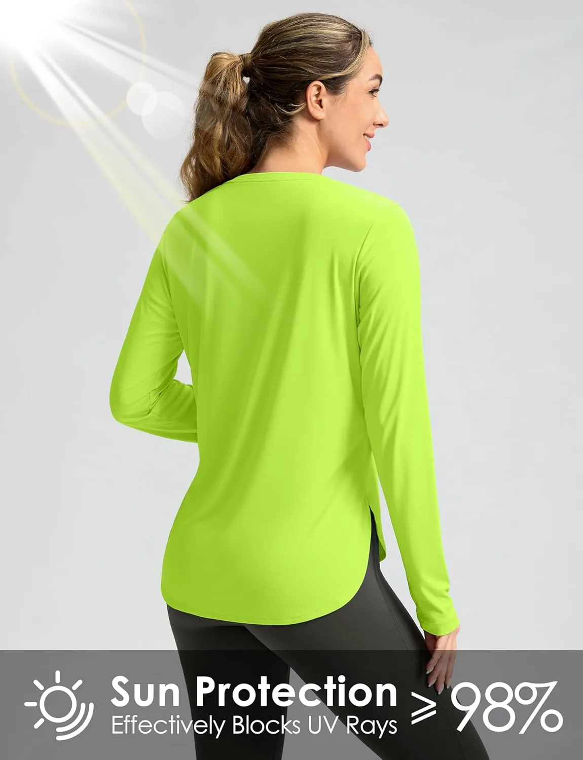 Women's Sun Shirts UPF 50  Long Sleeve UV Protection Shirt Lightweight Quick Dry Workout Hiking Tops for Women