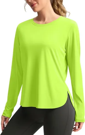 Women's Sun Shirts UPF 50  Long Sleeve UV Protection Shirt Lightweight Quick Dry Workout Hiking Tops for Women