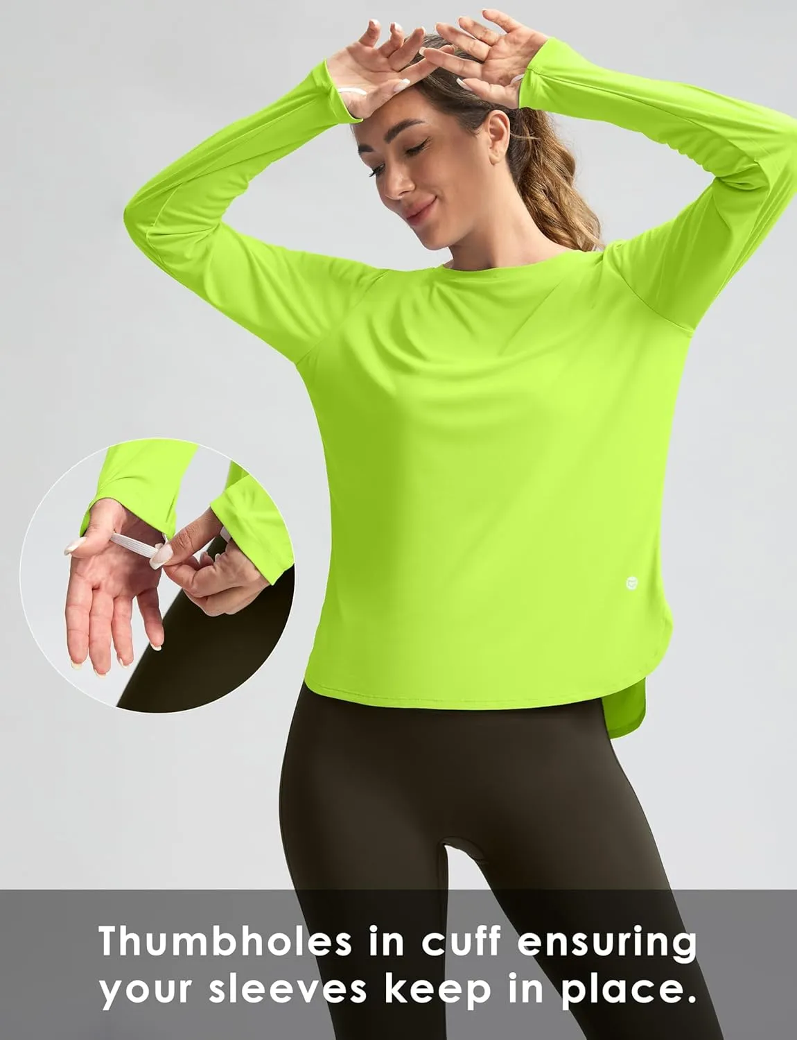 Women's Sun Shirts UPF 50  Long Sleeve UV Protection Shirt Lightweight Quick Dry Workout Hiking Tops for Women